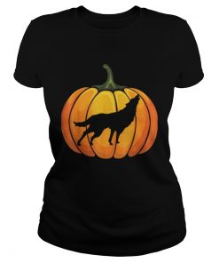 Awesome Wotf Pumpkin Halloween T Animal Lover Gifts  Classic Ladies