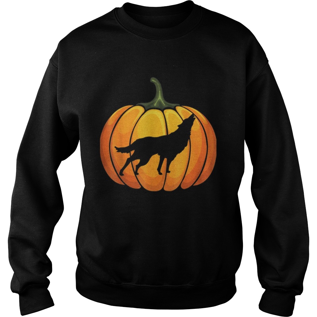 Awesome Wotf Pumpkin Halloween T Animal Lover Gifts Sweatshirt