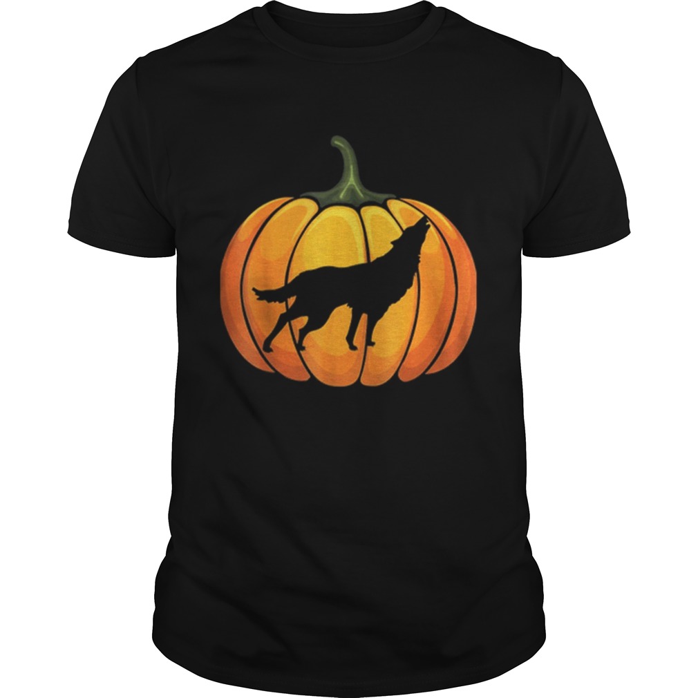 Awesome Wotf Pumpkin Halloween Tshirt Animal Lover Gifts shirt