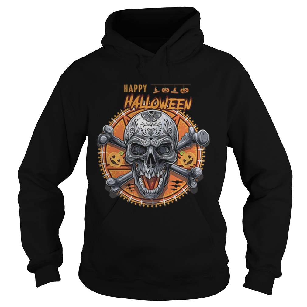 Beautiful Happy Halloween Skull Hoodie