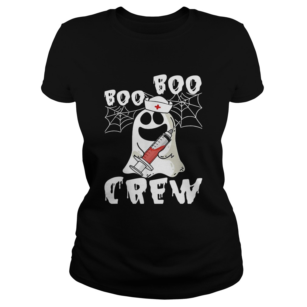 Boo boo crew funny nurse ghost Halloween Classic Ladies