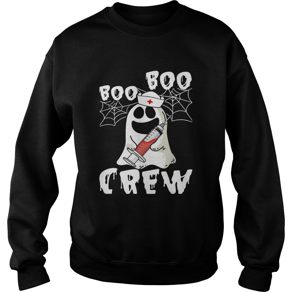 Boo boo crew funny nurse ghost Halloween Sweatshirt