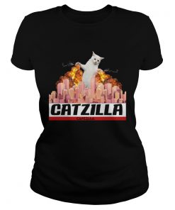 CATZILLAFunny Kitty for Halloween TShirt Classic Ladies