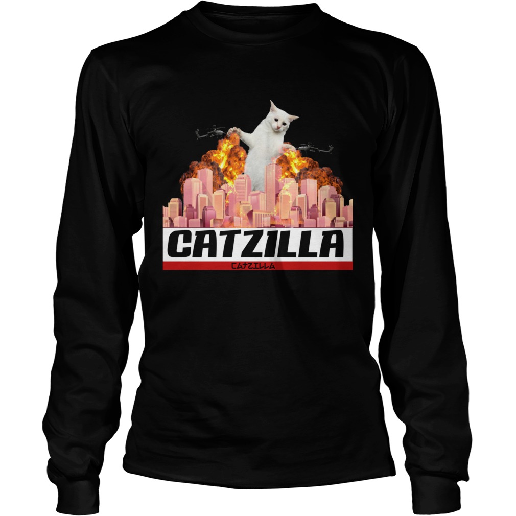 CATZILLAFunny Kitty for Halloween TShirt LongSleeve