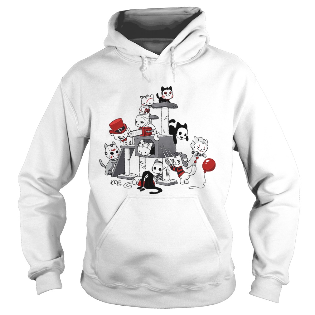 Cats horror Halloween Hoodie