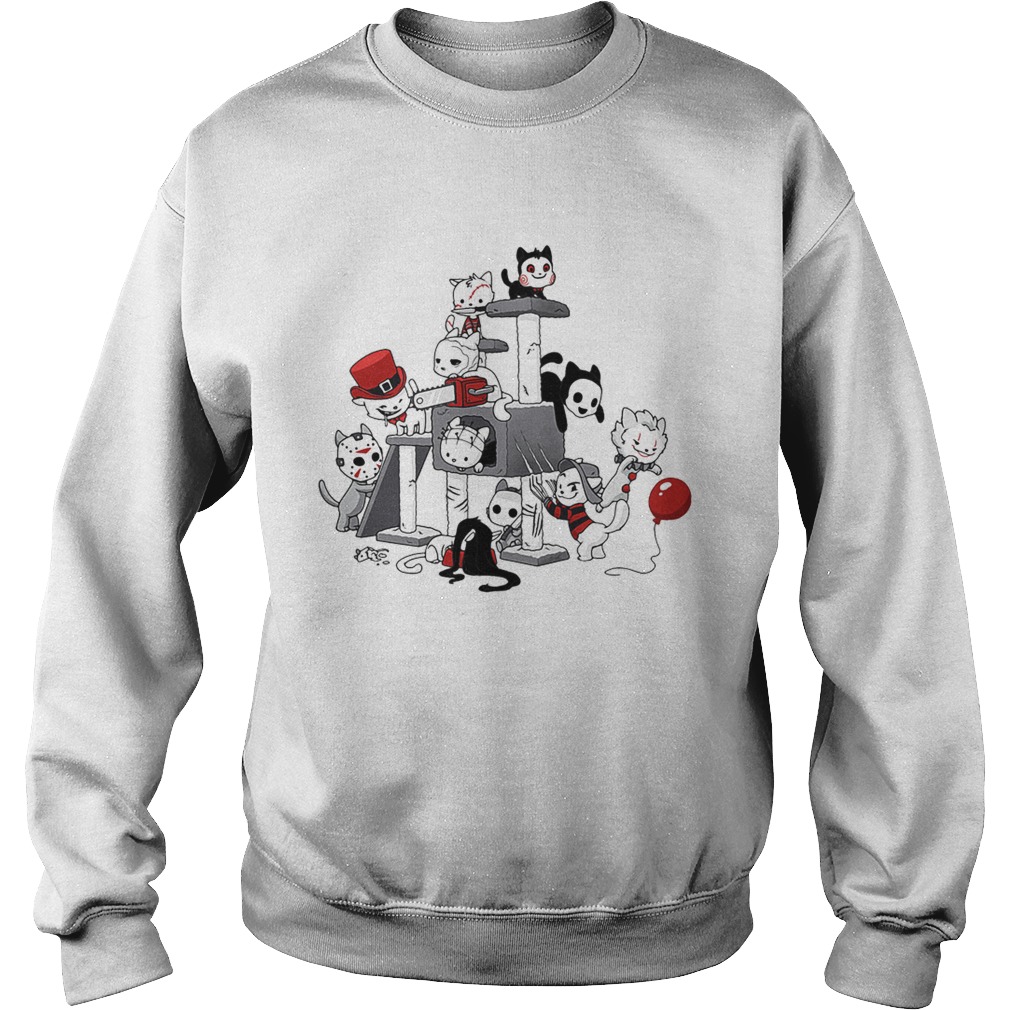 Cats horror Halloween Sweatshirt