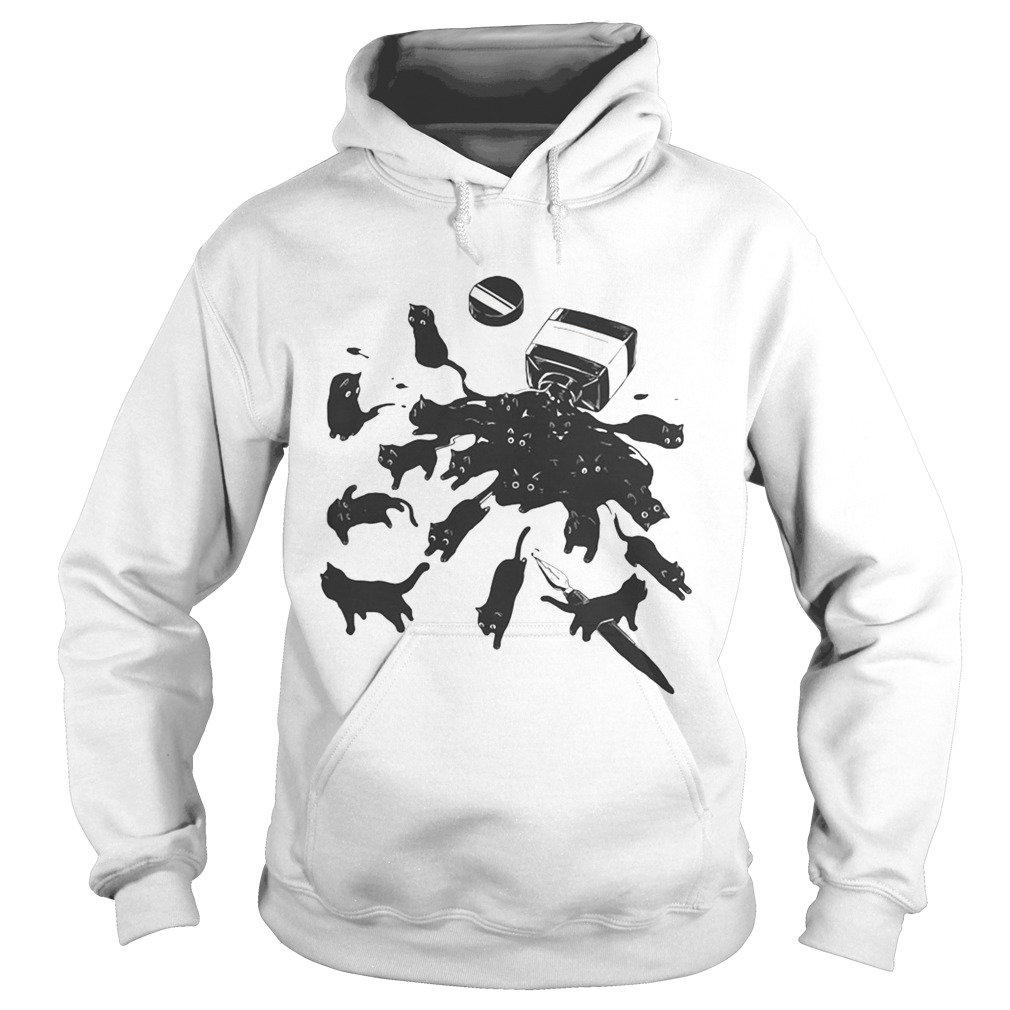 Cats in ink bottle Hoodie