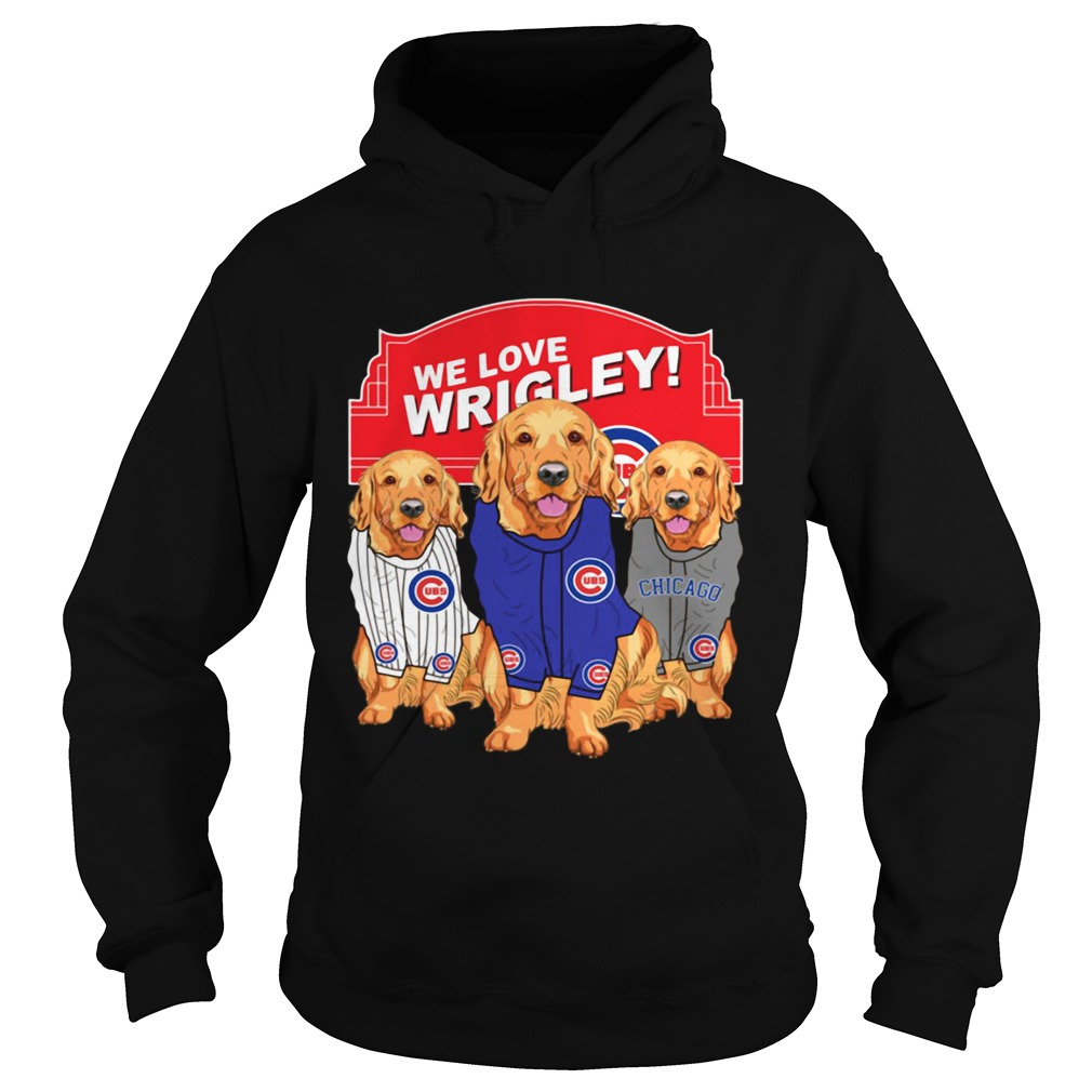 Chicago Cubs Golden Retriever We Love Wrigley Hoodie