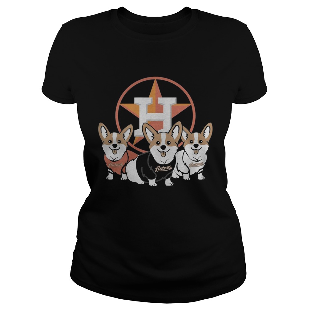 Corgi Astros Shirt Classic Ladies