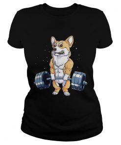 Corgi dog weight lifting  Classic Ladies