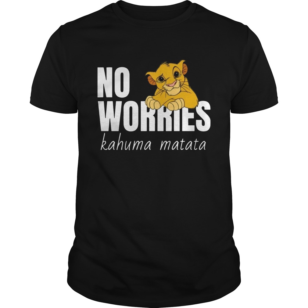 Disney Lion King Classic No Worries Simba Funny TShirt