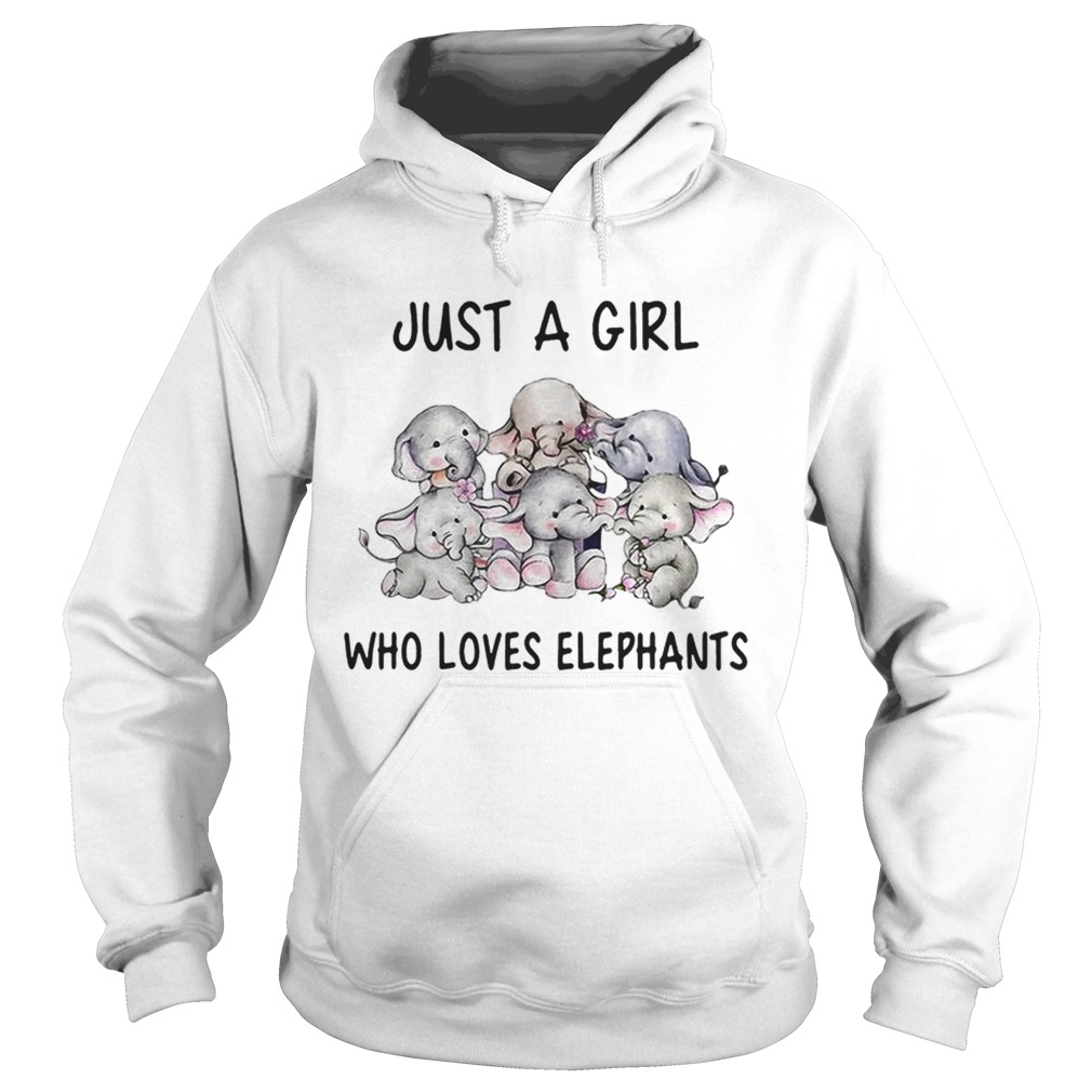 Elephants just a girl who loves elephants Hoodie