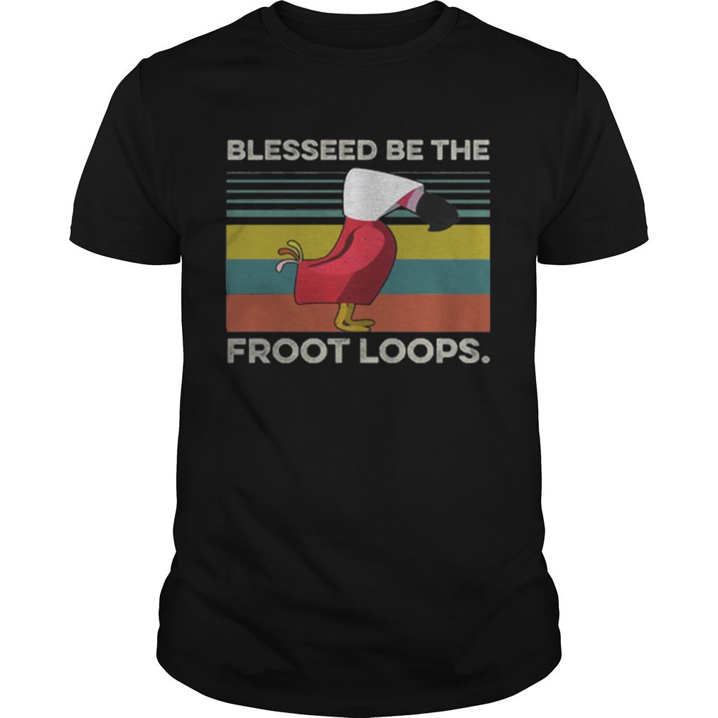 Flamingo handmaid blessed be the froot loops vintage shirt