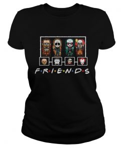 Friends Horror Movie Creepy Halloween Funny TShirt Classic Ladies