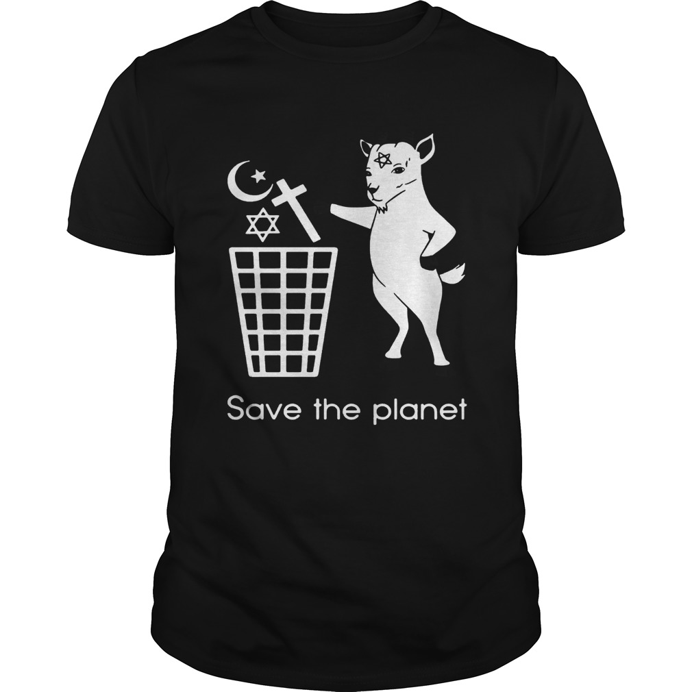 Goat Satan save the planet shirt