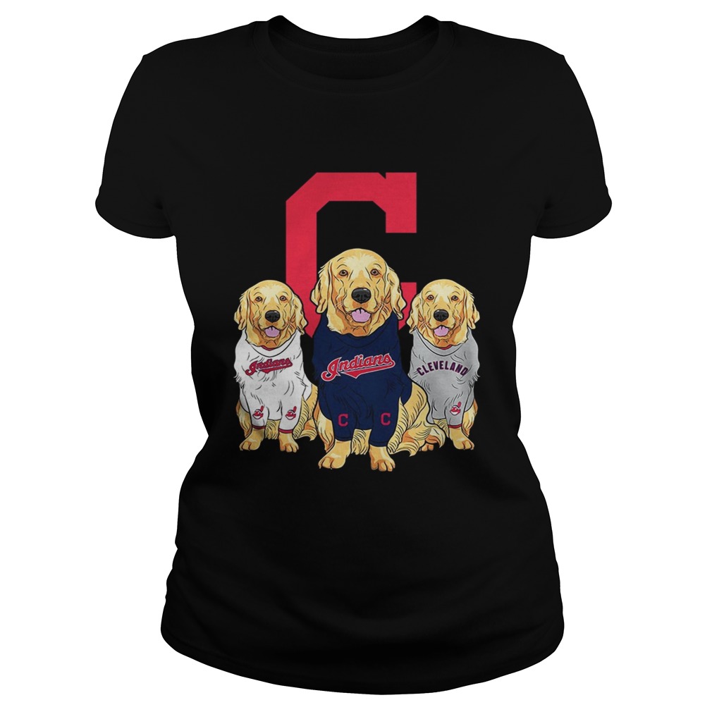 Golden Retriever Cleveland Indians Classic Ladies