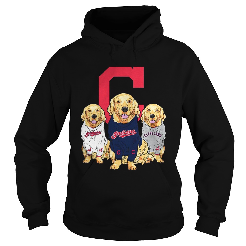 Golden Retriever Cleveland Indians Hoodie