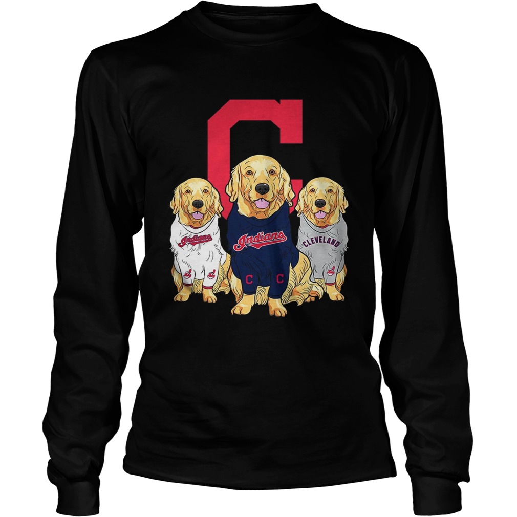 Golden Retriever Cleveland Indians LongSleeve