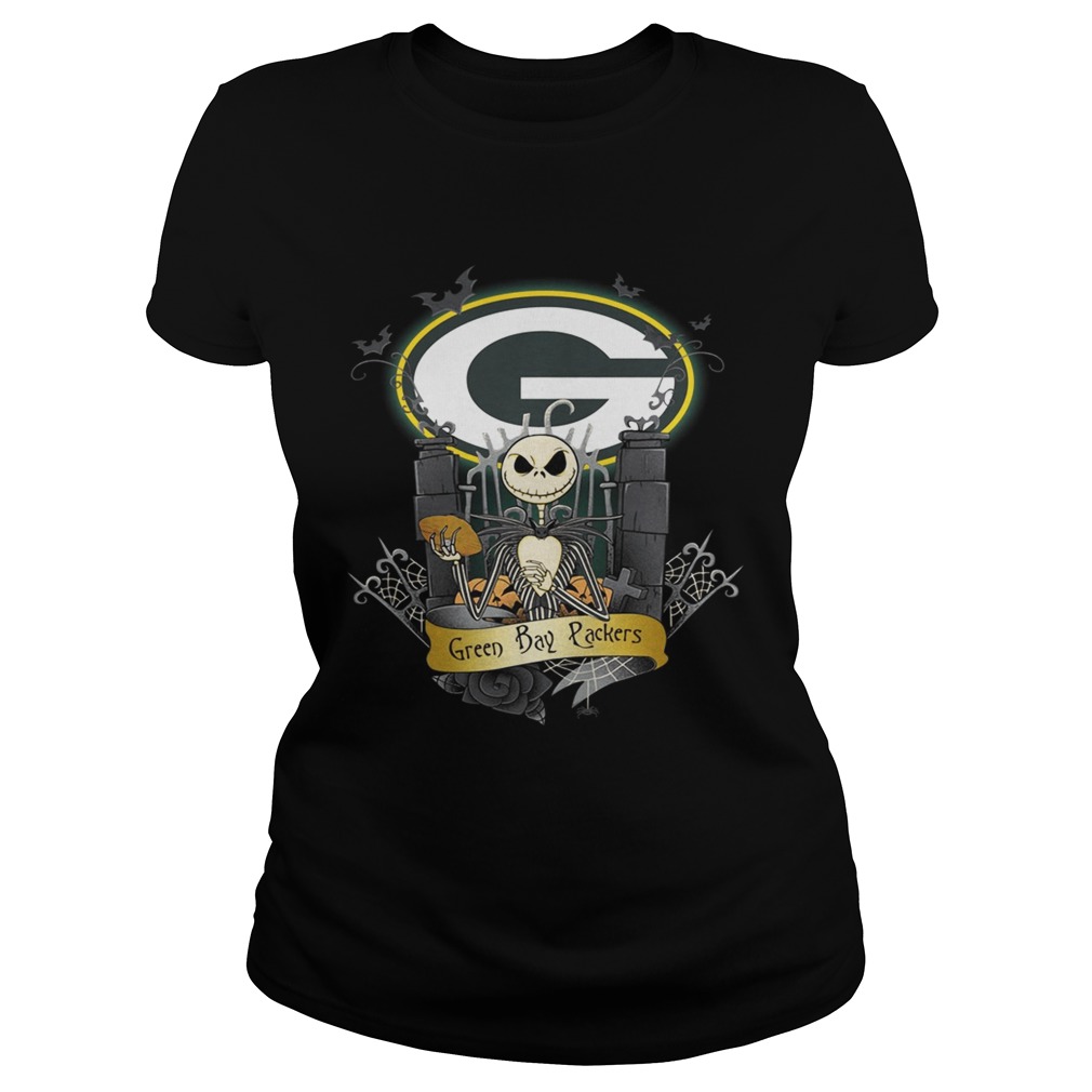 Green Bay Packers Jack Skellington this is Halloween Classic Ladies