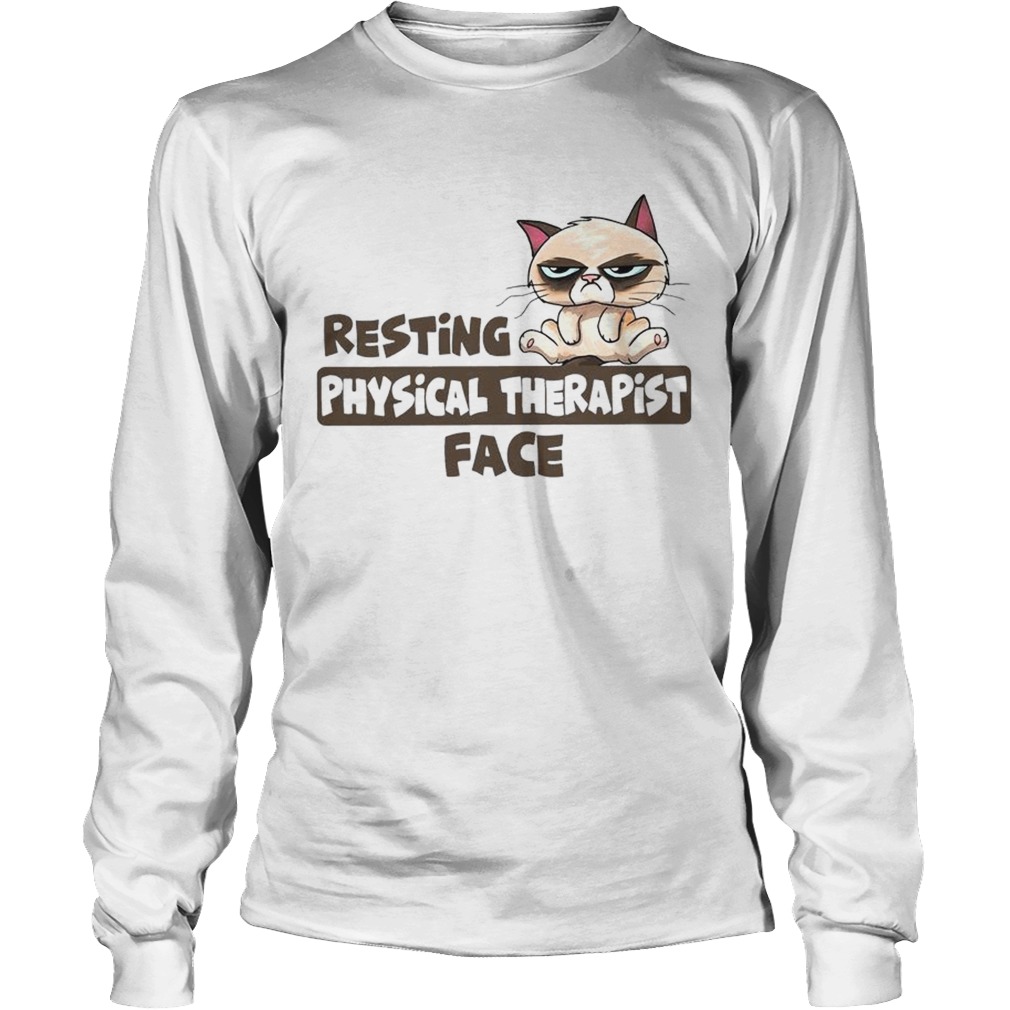 Grumpy cat resting physical therapist face LongSleeve