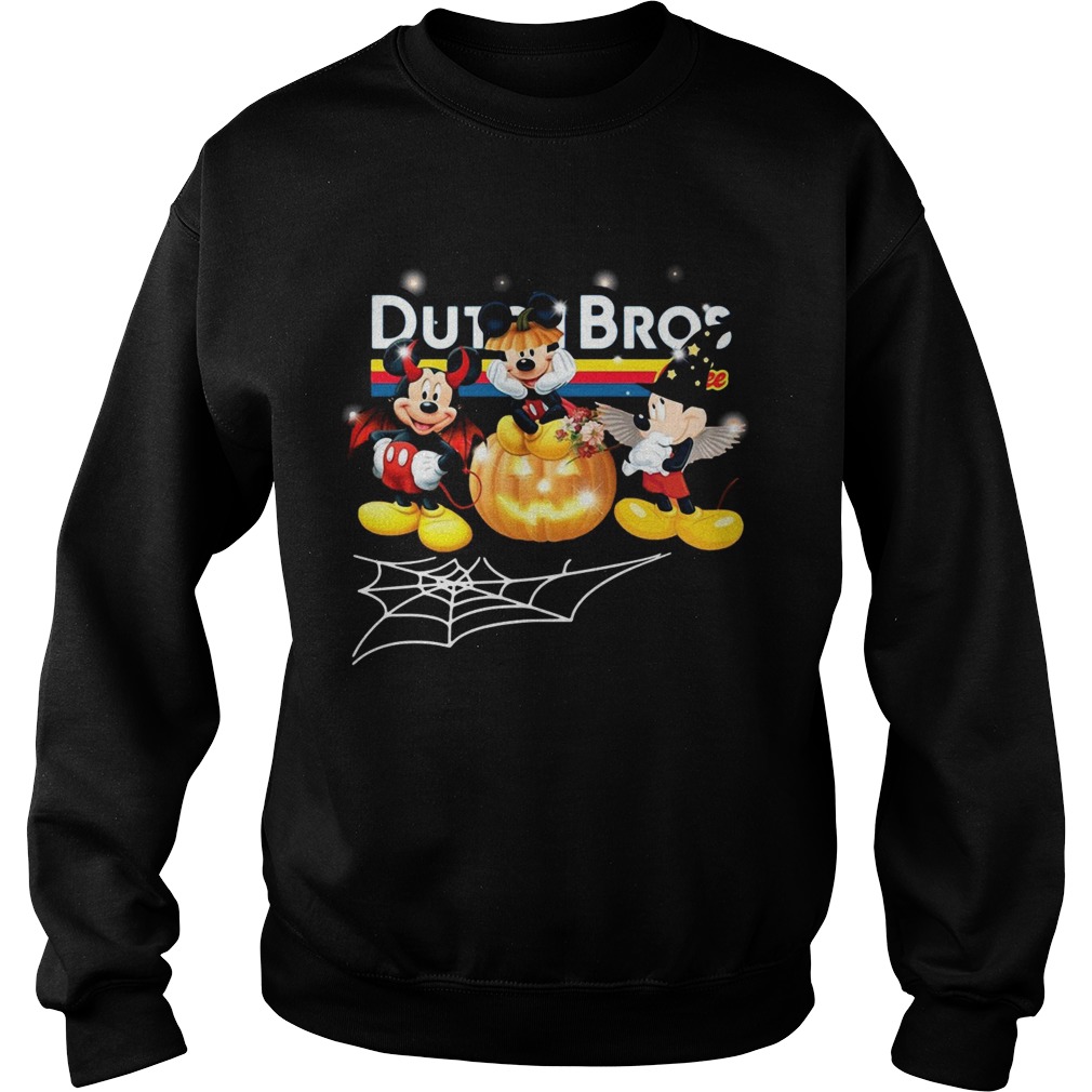 Halloween Dutch Bros coffee Mickey Mouse Sweatshirt