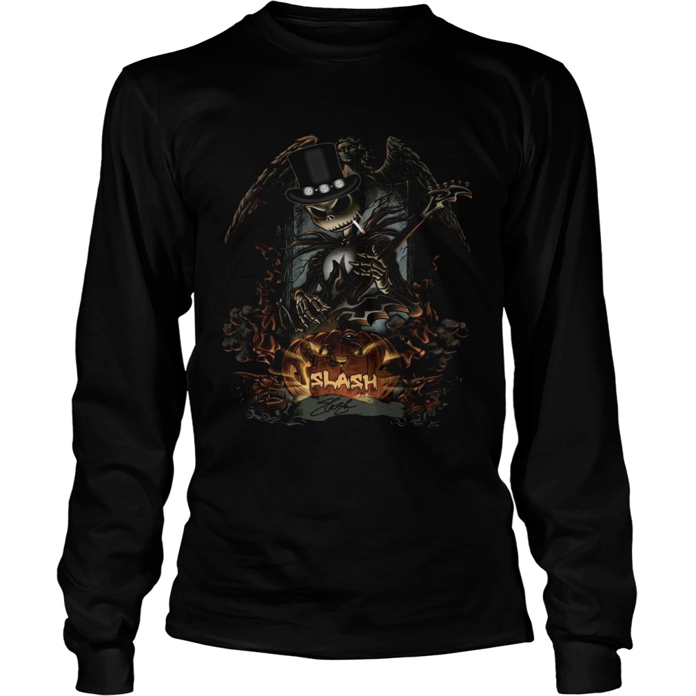 Halloween Jack Skellington Smoking Slash Pumpkin LongSleeve