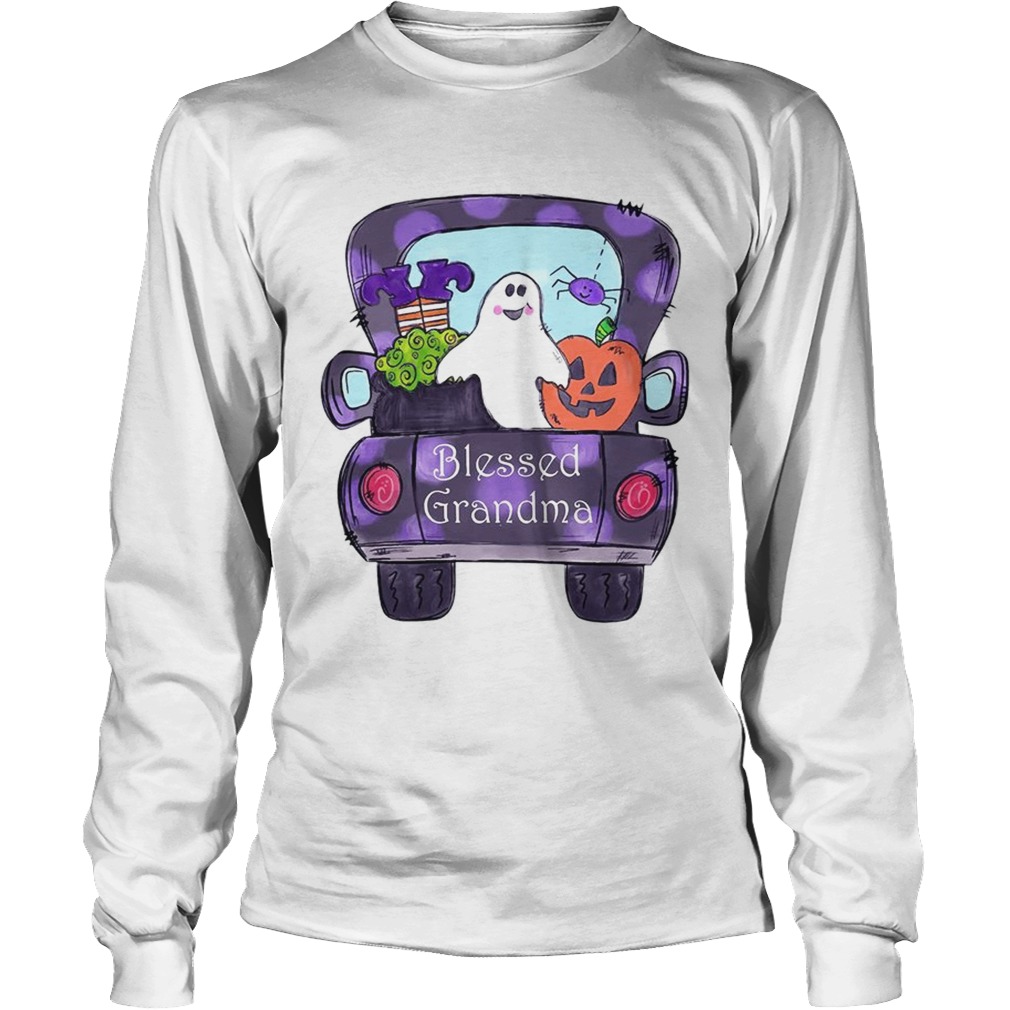 Halloween Womens Mom Blessed Grandma TShirt LongSleeve