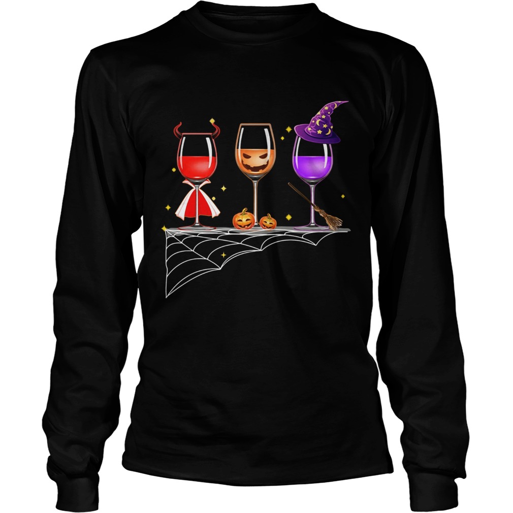 Halloween glasses of wine LongSleeve