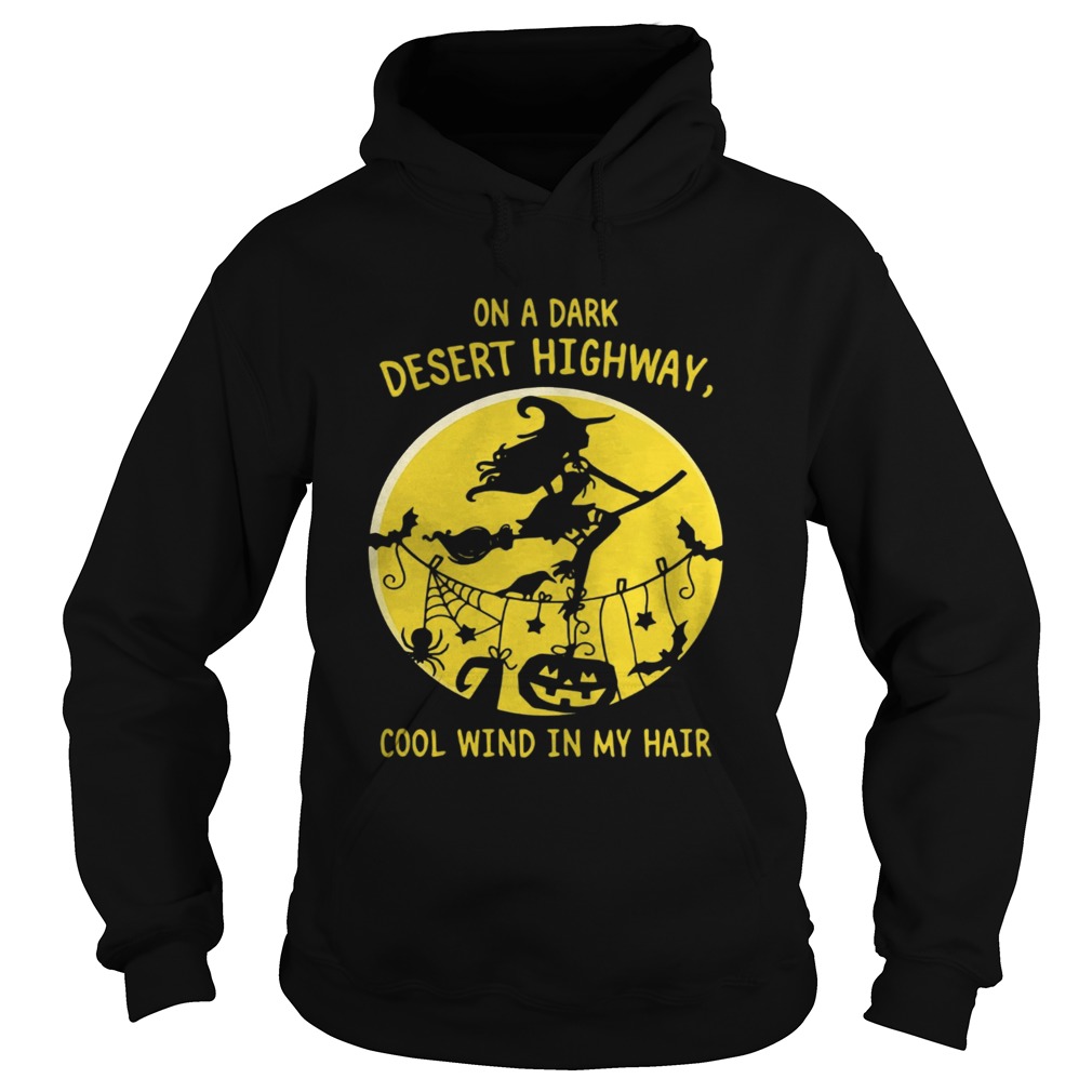 Halloween witch on a dark desert highway cool wind in my hair Hoodie