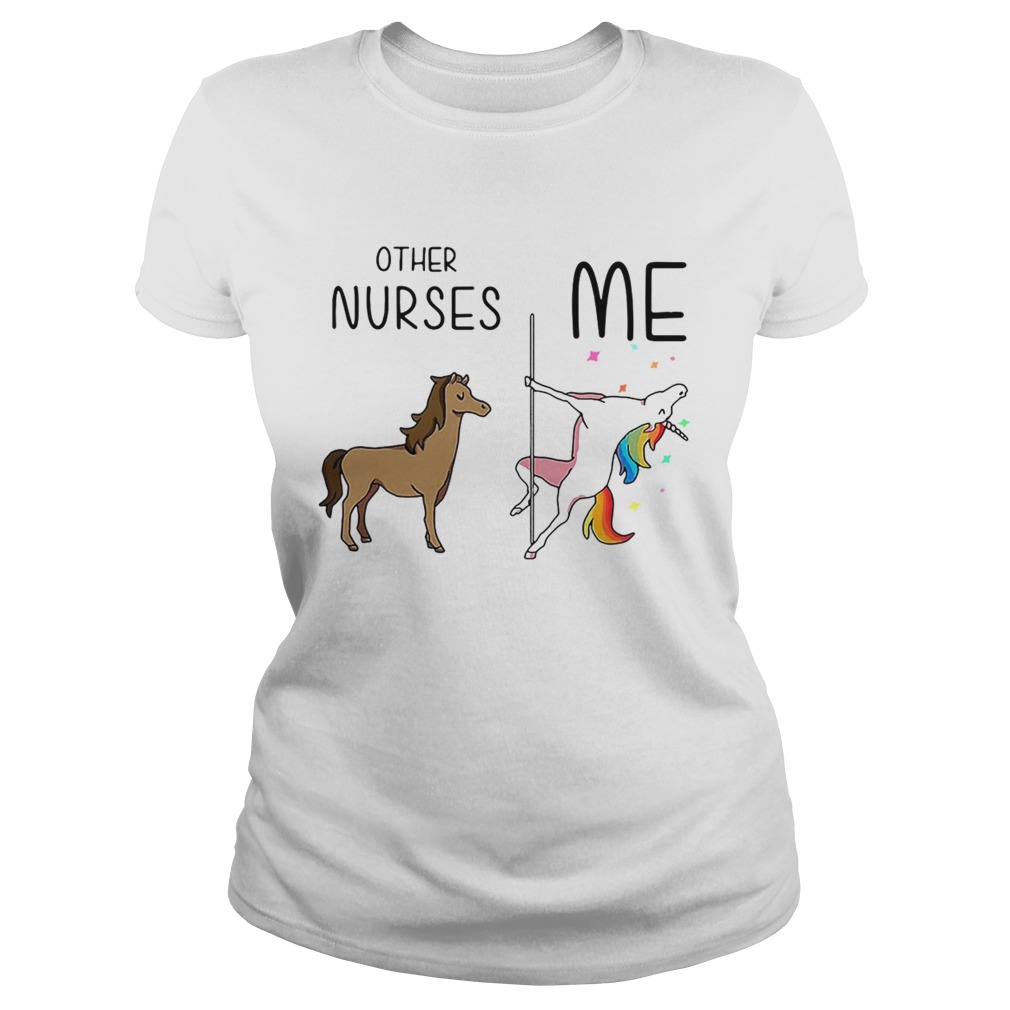 Horse unicorn pole dance other nurses me Classic Ladies