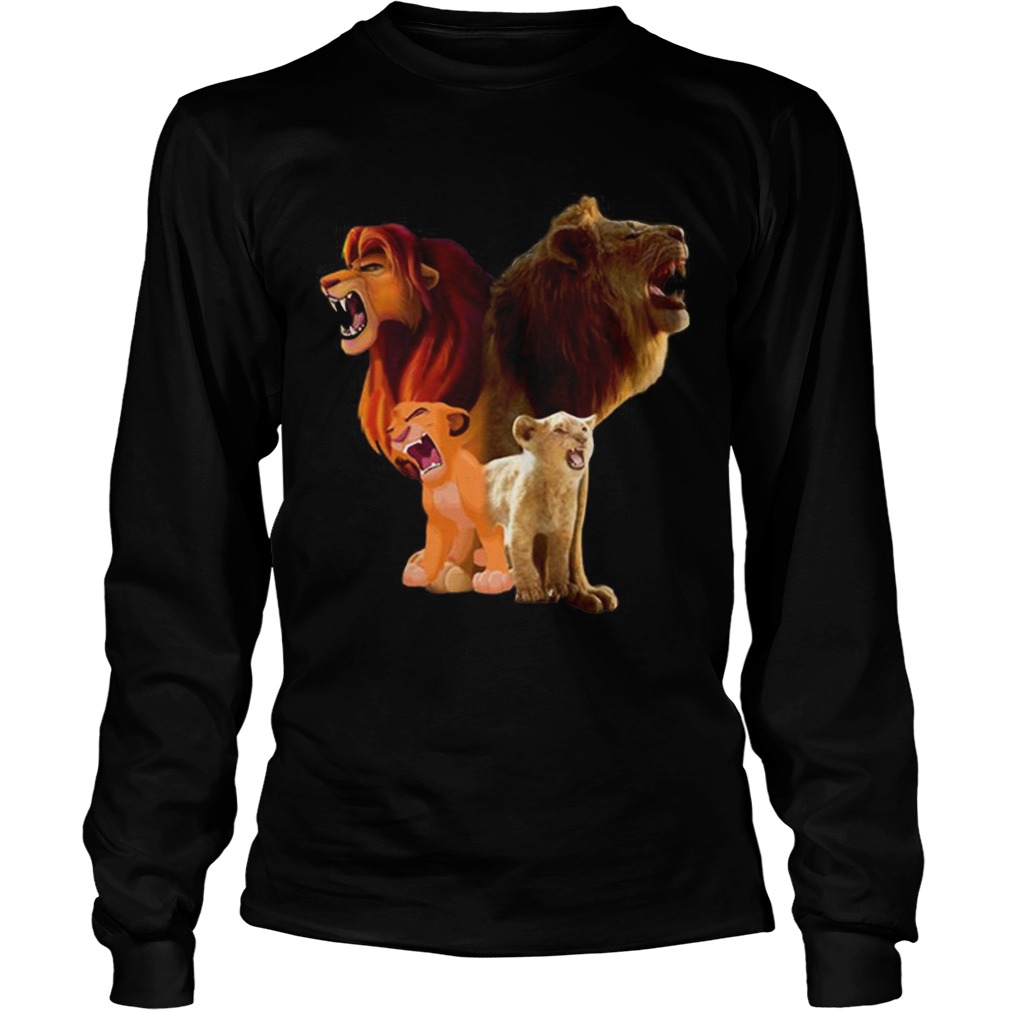 Hot Baby Simba and adult Simba The Lion King 2019 LongSleeve