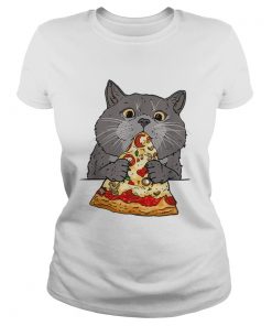 Hot Cute Cat Like Pizza With Cheese Cats Lovers  Classic Ladies