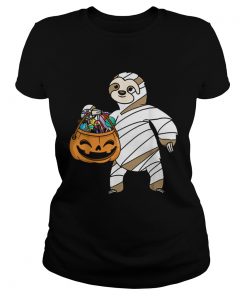 Hot Halloween Pumpkin Sloth Mummy Gift For Kids Boys Girls  Classic Ladies