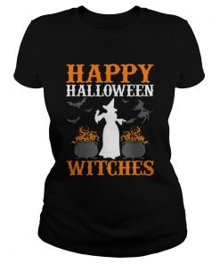 Hot Happy Halloween Witches Cute Spell Casting Witch  Classic Ladies