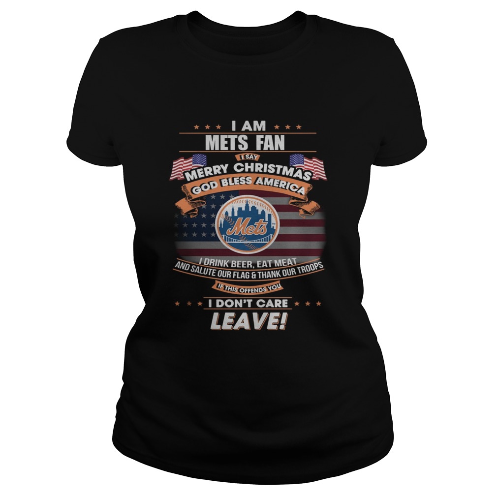 I am Mets fan I say Merry Christmas god bless America Classic Ladies