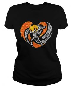 Jack Skellington Pumpkin dabbing heart bling Halloween  Classic Ladies