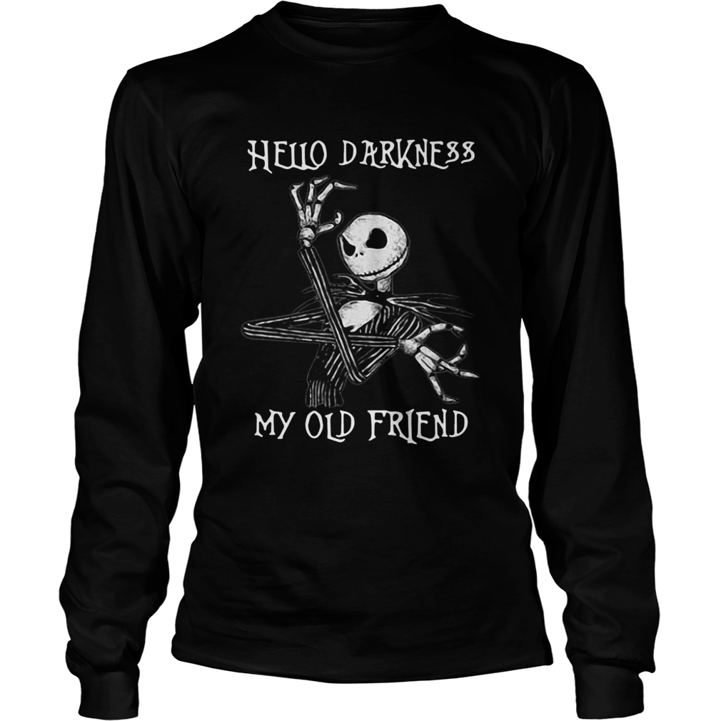 Jack Skellington hello darkness my old friend LongSleeve