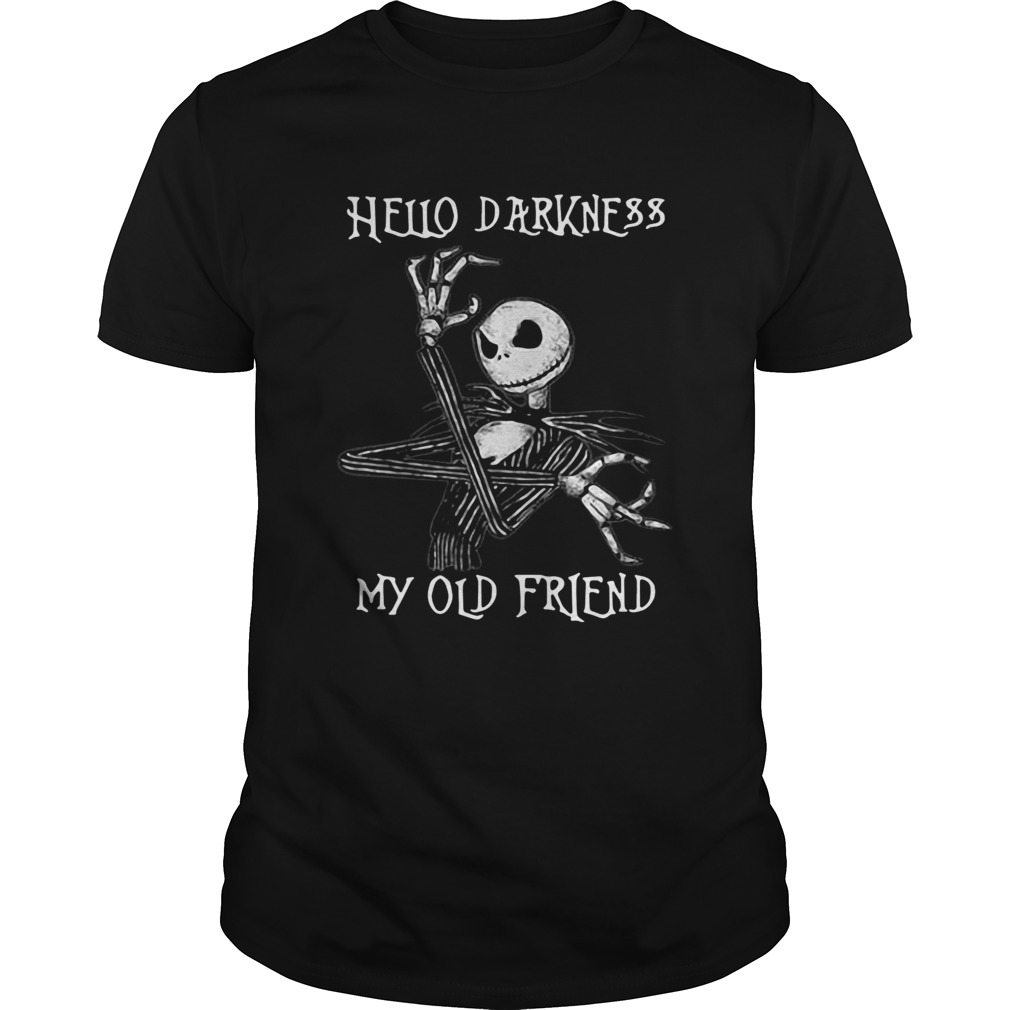 Jack Skellington hello darkness my old friend shirt