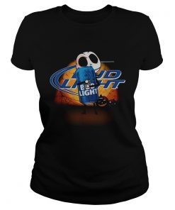 Jack Skellington hug Bud Light Halloween  Classic Ladies