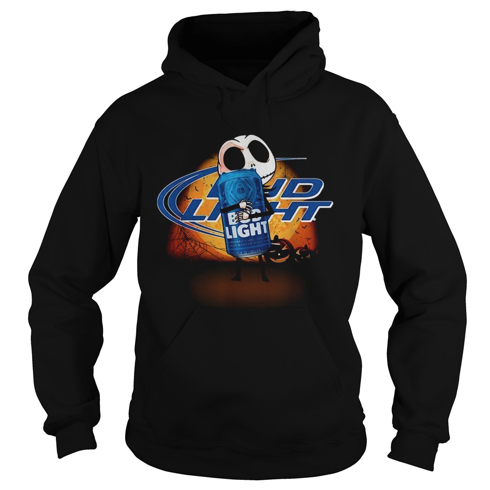 Jack Skellington hug Bud Light Halloween Hoodie