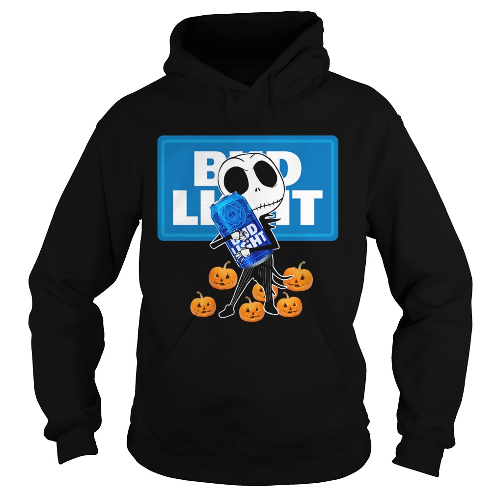 Jack Skellington hug Bud Light Halloween Hoodie