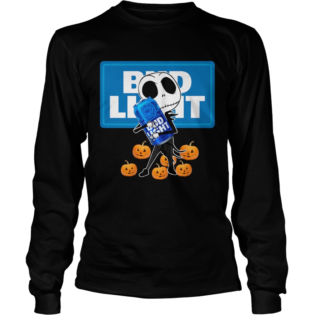 Jack Skellington hug Bud Light Halloween LongSleeve