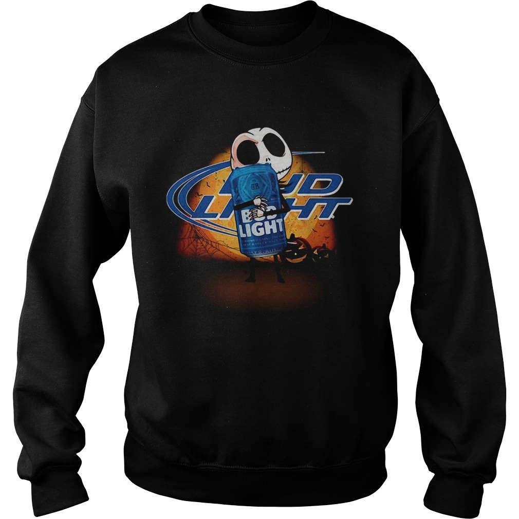 Jack Skellington hug Bud Light Halloween Sweatshirt