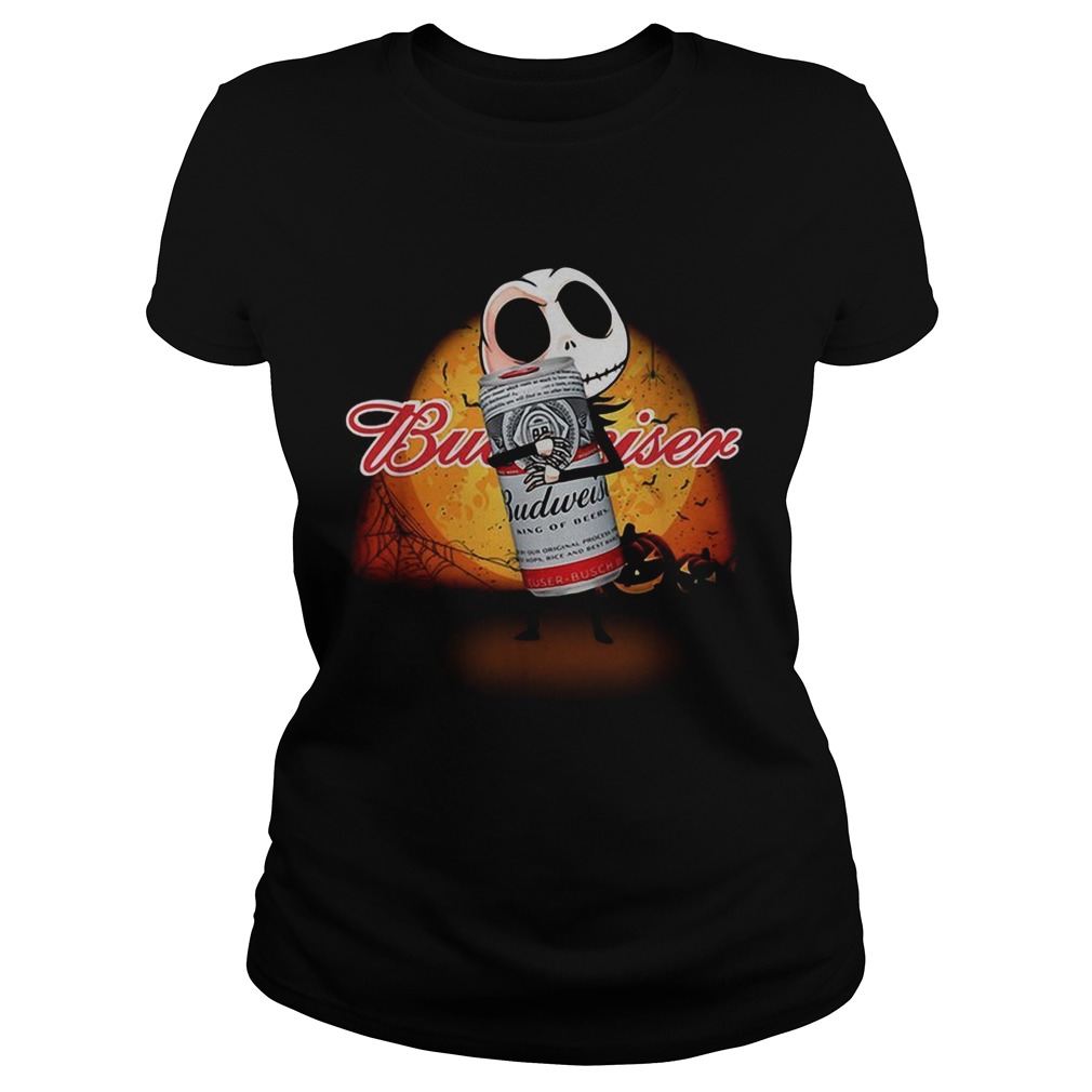 Jack Skellington hug Budweiser Halloween Classic Ladies