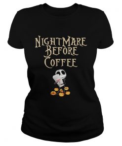 Jack Skellington hug Dunkin Donuts Nightmare before coffee  Classic Ladies