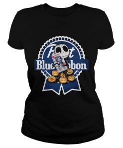 Jack Skellington hug Pabst Blue Ribbon pumpkin  Classic Ladies