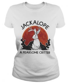 Jackalope a fearsome critter sunset  Classic Ladies