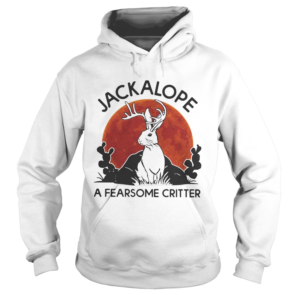 Jackalope a fearsome critter sunset Hoodie