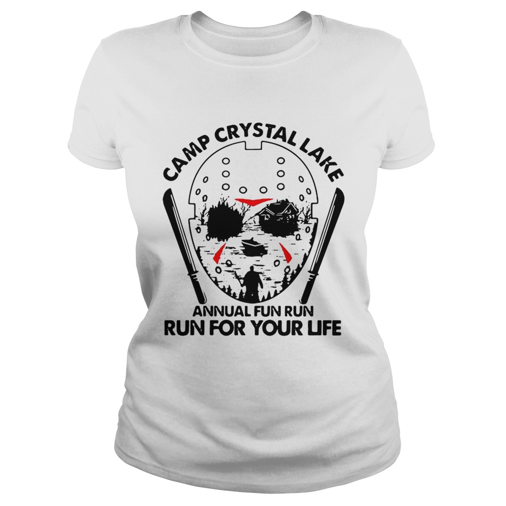 Jason Voorhees Camp crystal lake annual fun run run for your life Classic Ladies