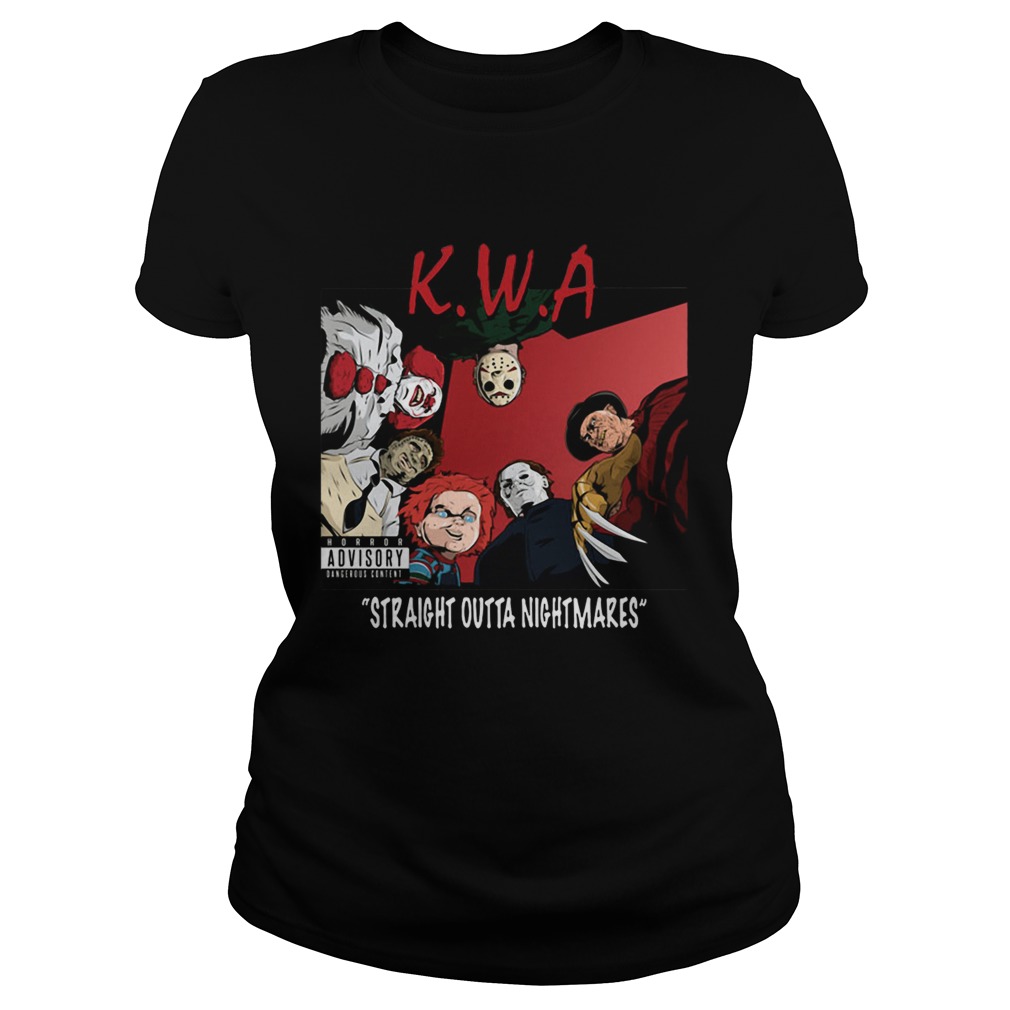 KWA straight outta nightmares NWA Parody Halloween Classic Ladies